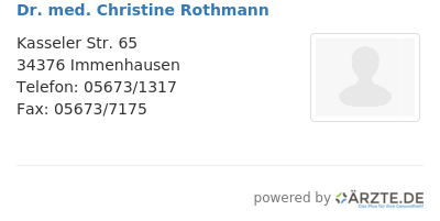 Dr med christine rothmann 647478