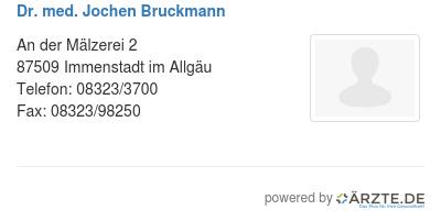 Dr med jochen bruckmann