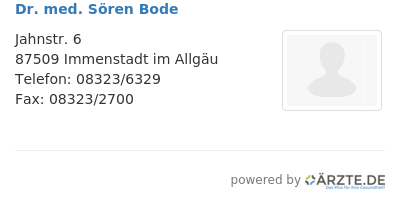 Dr med soeren bode