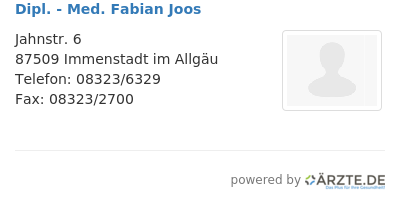Dipl med fabian joos