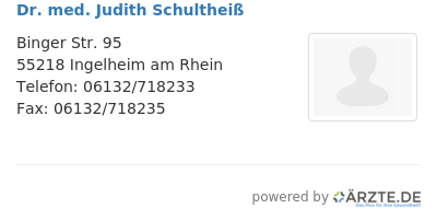 Dr med judith schultheiss