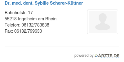 Dr med dent sybille scherer kuettner