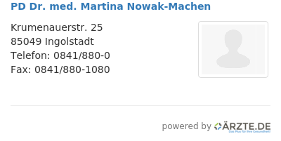 Pd dr med martina nowak machen