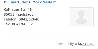 Dr med dent york seifert