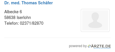 Dr med thomas schaefer 254153