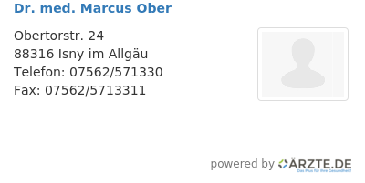 Dr med marcus ober