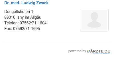 Dr med ludwig zwack