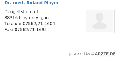 Dr med roland mayer