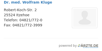 Dr med wolfram kluge