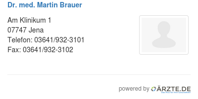Dr med martin brauer