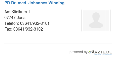 Pd dr med johannes winning