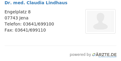 Dr med claudia lindhaus 670101