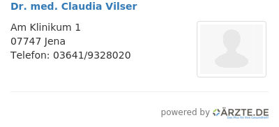 Dr med claudia vilser