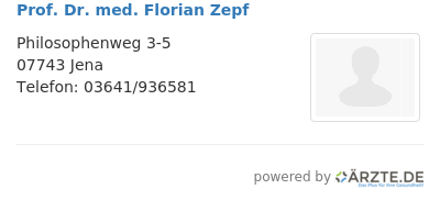 Prof dr med florian zepf