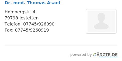 Dr med thomas asael