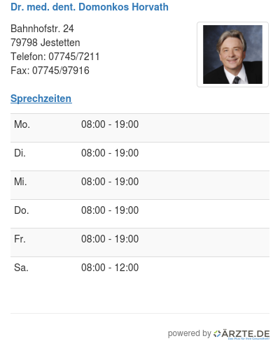 Dr med dent domonkos horvath