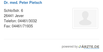 Dr med peter pietsch 518047