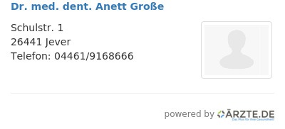 Dr med dent anett grosse