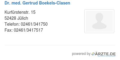 Dr med gertrud boekels clasen