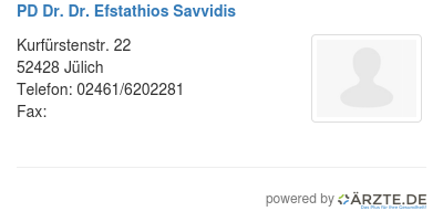 Pd dr dr efstathios savvidis