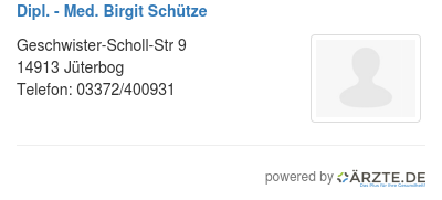 Dipl med birgit schuetze