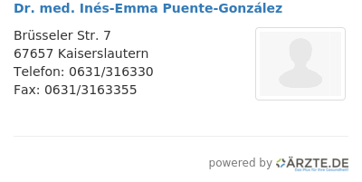Dr med ines emma puente gonzalez