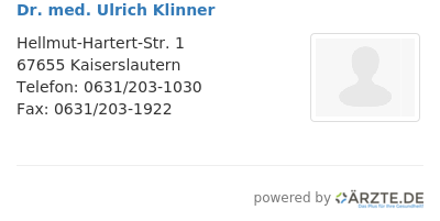 Dr med ulrich klinner