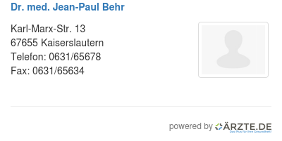 Dr med jean paul behr 527912