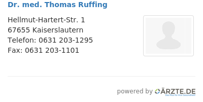 Dr med thomas ruffing