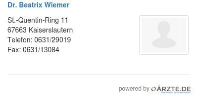 Dr beatrix wiemer