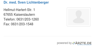 Dr med sven lichtenberger