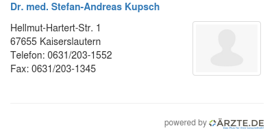 Dr med stefan andreas kupsch