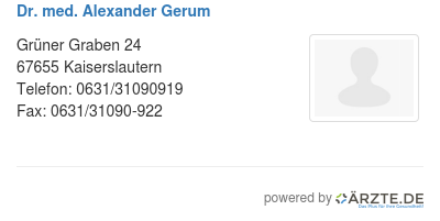 Dr med alexander gerum 425120