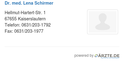 Dr med lena schirmer
