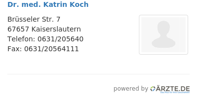 Dr med katrin koch 430207