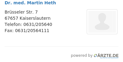 Dr med martin heth