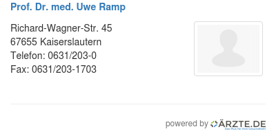 Prof dr med uwe ramp