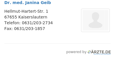 Dr med janina geib