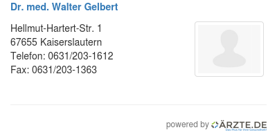 Dr med walter gelbert