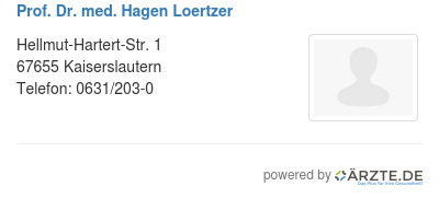 Prof dr med hagen loertzer 590601