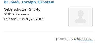Dr med toralph zirnstein 645013