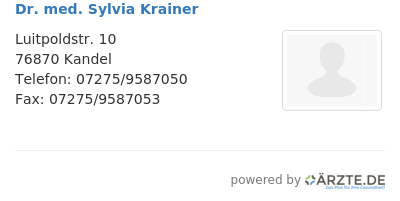 Dr med sylvia krainer