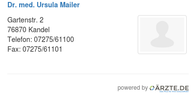Dr med ursula mailer