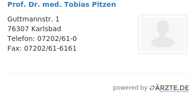 Prof dr med tobias pitzen