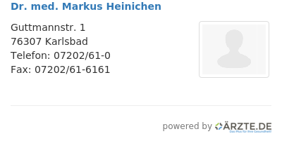 Dr med markus heinichen