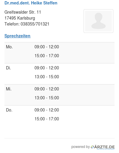 Dr med dent heike steffen