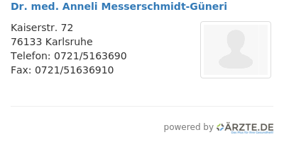Dr med anneli messerschmidt gueneri