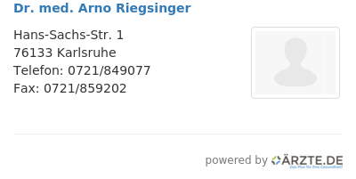 Dr med arno riegsinger