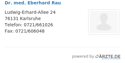 Dr med eberhard rau
