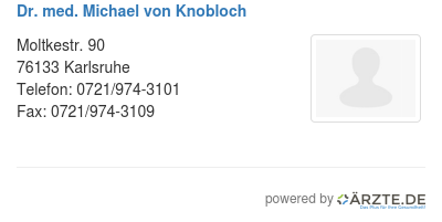 Dr med michael von knobloch